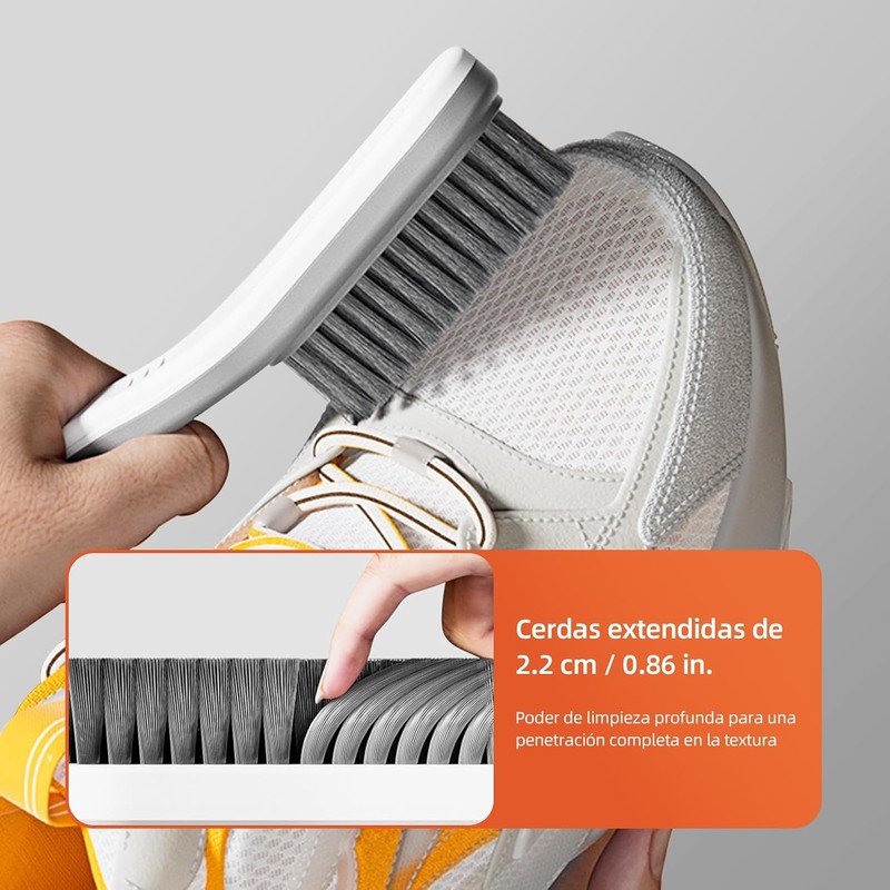 Lumbor37 Cepillo para Zapatos y Ropa L371114 con Mango Ergonómico