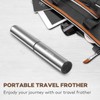 Milk Frother,Rechargeable 3 Speed Electric Coffee Foamer for Travel, Handheld