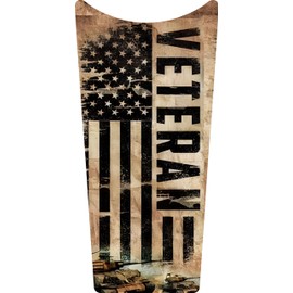 Kustom Cycle Parts Veteran American Flag Dash Panel Console Insert! Fits Harley Davidson 1989-2007 Electra Glides and 2002-2007 Road Glides. Easy Install!