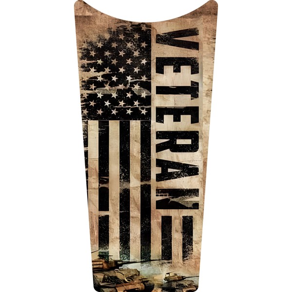 Kustom Cycle Parts Veteran American Flag Dash Panel Console Insert!