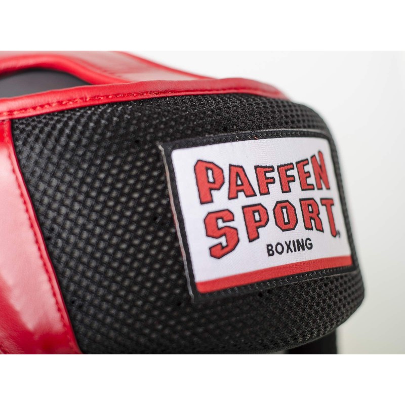 Paffen Sport STAR MESH Sparring headguard; black/red; Size: S/M