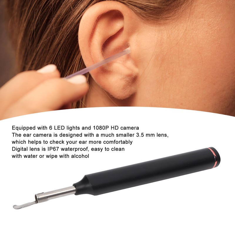 Ear Wax Removal 1080P HD Camera Intelligent Waterproof Visual Ear