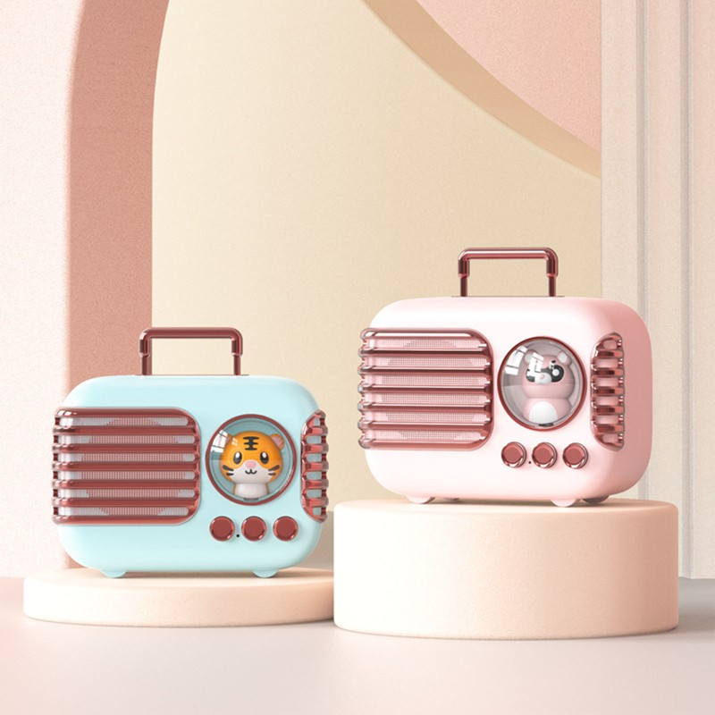 Cute Retro Bluetooth Speaker Mini Luggage Mini Speaker Creative Vintage