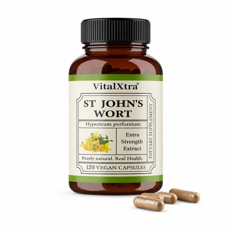 St. John’s Wort Capsules for Women – Herbal Supplement for