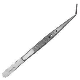 Tweezers with Lock London College – Offset – Stainless Steel
