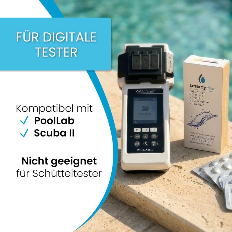 smardy 50 Photometer Test Tablets for PoolLab and Electronic Pool