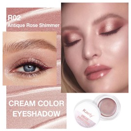 evpct Kaely Cream Eye Shadow Circle Pallette Eyeshadow Brightener, Antique Rose Shimmer Eye Shadow Applicator Palette Makeup Long Lasting Waterproof sombra negra para ojos para ojos brillantes R02