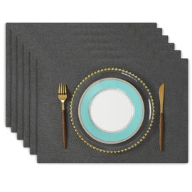 Junichiya Placemat Fabric, Cotton, Linen, Double Layer Fabric, Washable, Solid, Japanese Style, Flexible, Anti-Slip, Insulated, Stylish, Table Mat, Easy to Clean (Width 18.9 x Height 13.0 inches (48 x