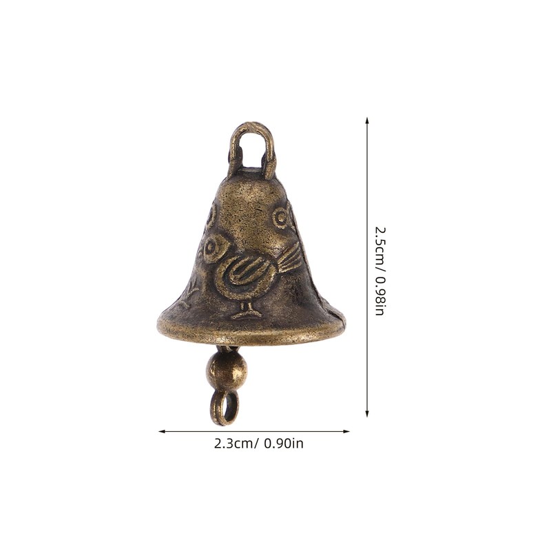 Kisangel 11pcs Metal Antique Bells Bronze Jingle Bells Feng Shui