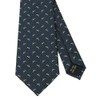 [COLORATA] Carolata Dolphin Pattern Necktie (100% Silk / Jacquard Woven),