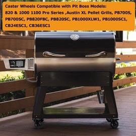 Grill Locking Caster Wheel for Pit Boss replacement parts 74064 Pellet Grill Locking Caster wheel replacement compatible wit Pit Boss Navigator, Austin XL, Sportsman, Louisiana Grill -1 Pack
