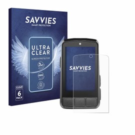 Savvies 6 Pack Screen Protector compatible with Wahoo Elemnt Bolt 3 Protection Film Clear