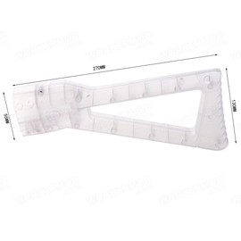 WORKER AK Style Shoulder Stock for nerf N-Strike Elite and Nerf Modulus Series Toy (Transparent White)