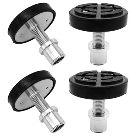 4Pcs 38mm Screw Up Car Lift Adapter with Rubber Lift Pads, 4-9cm Extension Car Lift Feet pads for Car Lift Bridge Jack Stable Support, for 2 Post Car Lift, Heightening Feet Plus High Car Lift Tray