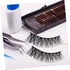 FOMIYES 5pair Natural Look False Eyelashes Handmade Long Thick Safe