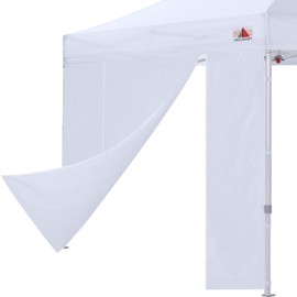 ABCCANOPY Canopy Rolling Door 10x10 FT with Zipper, 1 Pack Door Only, NOT Including Frame and Top, White