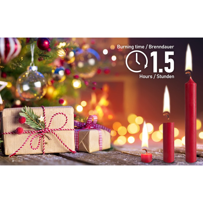 Eika Premium Christmas Tree Candles - Set of 20 Traditional