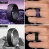 Egnaro Silicone Rings For Men, Rubber Wedding Bands For Him,