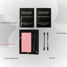 Fusion Supreme Premium Performance Thermal Pad, 80 x 40 x 1.0 mm, 15 W/mk Thermal Conductivity, Very High Performance, Soft Thermal Pad, with Accessories - for SSD, CPU, GPU, and More (80 x 40 x 1.5