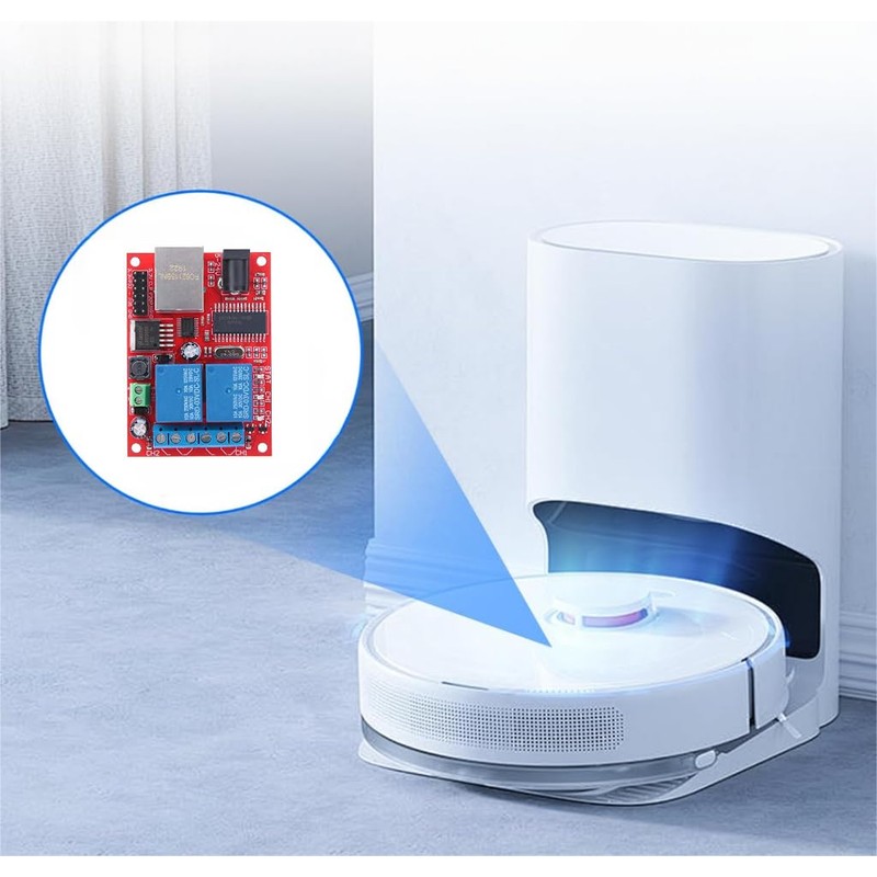 2 Channel Relay Module, DC5V-24V LAN Ethernet Relay Board Controller