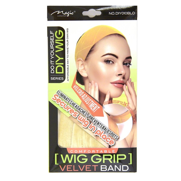 Magic Collection Comfortable Blonde Wig Grip Elastic Band Fits Heads Up To 24'' Circumference Blonde