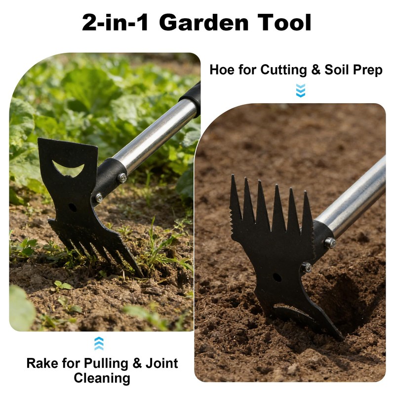 Weed Puller Tool with 58" Long Handle, Heavy Duty 2