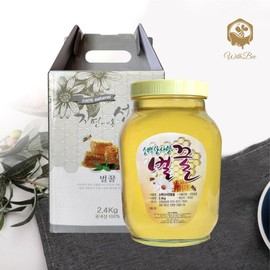 Withbee [위드비] 은풍골농원 소백산 사양벌꿀 2.4kg [With Bee] Eunpunggol Farm Sobaeksan Buckwheat Honey 2.4kg