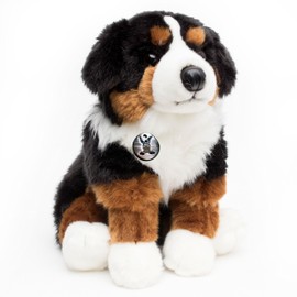 Bernese Mountain Dog Fanny Sitting Dog Plush Toy Cuddly Toy 25 cm
