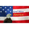 CafePress God Bless America Oval Car Magnet, Euro Oval Bumper