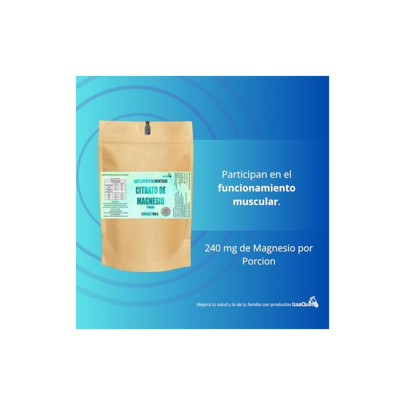 Duo 500 gr Citrato de Magnesio + Citrato de Potasio