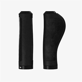 Brooks Ergonomic Rubber Grip Bicycle Grip, Black, 5.1 / 5.1 inches (130 / 130 mm), Ergonomic Grip