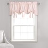 Lush Decor, Blush Melody Bow Window Curtain Valance, 18" x
