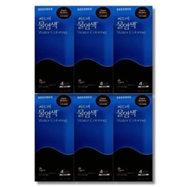 Seed B water dyed dark brown 10g x 4 packets, 6 boxes / 씨드비 물염색 다크브라운 10g x 4포 6박스
