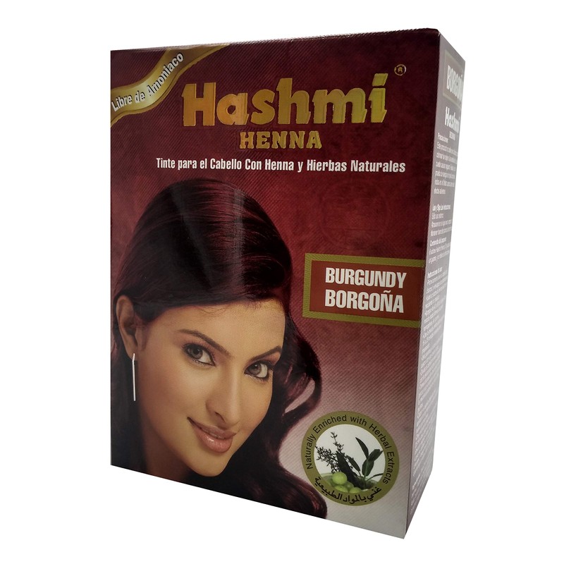 5 HENNA TINTE PARA CABELLO (BURGUNDY) HASHMI | LO MAS