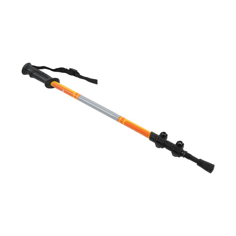 Three Sections Aluminum Alloy Alpenstock Corrosion Resistance Telescopic Trekking PoleGold