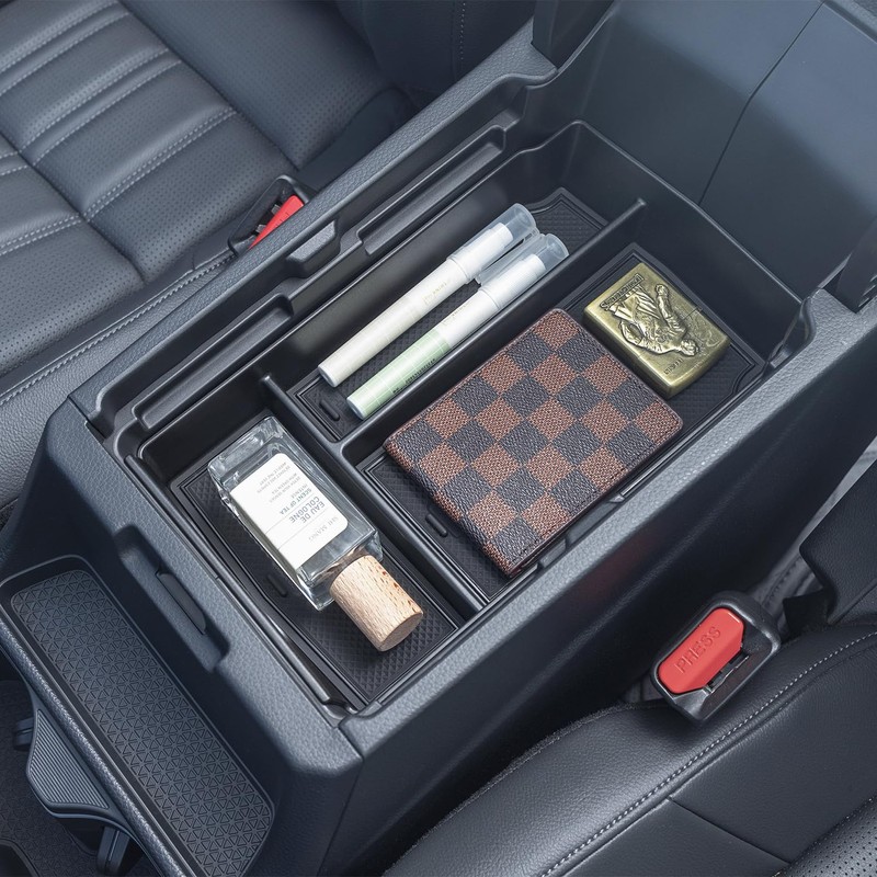 PIMCAR 2PCS Center Console Organizer and Armrest Tray for Honda