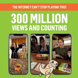 Coyote by Tim Ferriss and Exploding Kittens-a Challenge Card Game for The Whole Family-Party Game for Ages 10 and up-Great for Adults, Teens, and Kids