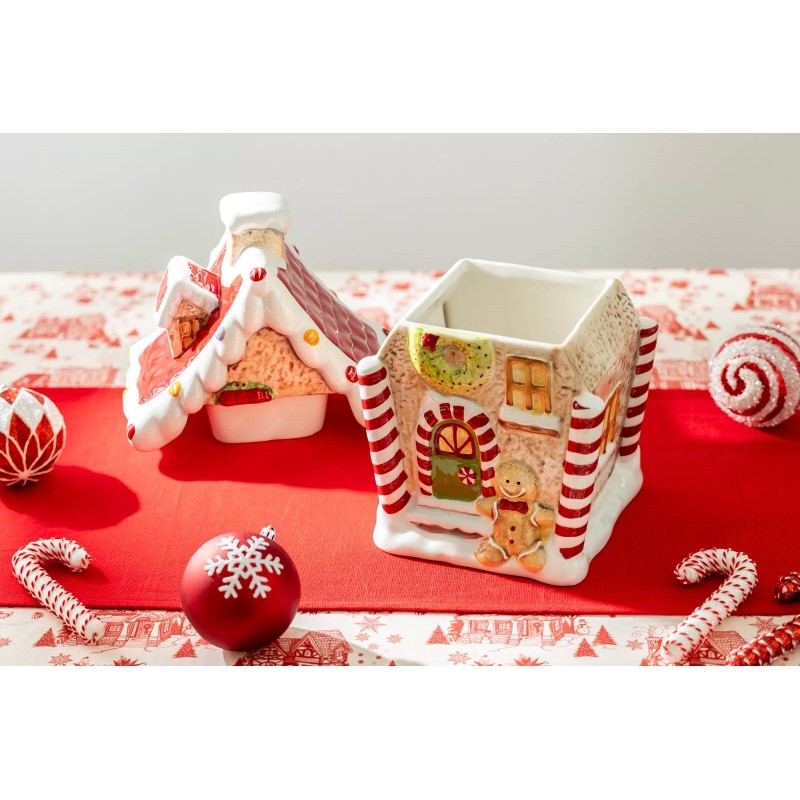 Potter's Studio Gingerbread House Cookie Jar 2.4 Qt.