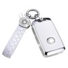 SHANGHONG Compatible with Mazda Key Fob Cover with Keychain Leather