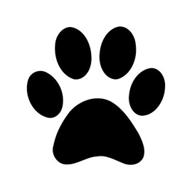 Dog Paw Print Sticker Vinyl Decal for Cars Vehicle Windows