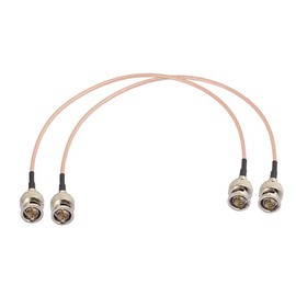 BINGFU BNC Cable, HD-SDI Cable, 11.8 inches (30 cm), 75Ω, Supports HD-SDI, 3G-SDI, Etc., 4K 8K Compatible, Video and Audio Signal, 5C, Pack of 2