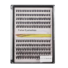 Product Customized,Large Tray-200Pcs 20 Roots Individual Fake False Eyelashes Cluster Thickness 0.07mm Mixed 8-16mm Dramatic Look 3D Volume Eye Lashes Extensions Beauty Tools (9-11-13-15mm)