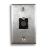 Single Gang Stainless Steel Wall Plate with XLR Female Single