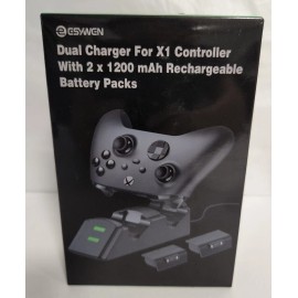 Esywen Dual Charger For X1 Controller 2x1200mAh Rechargeable Battery Packs