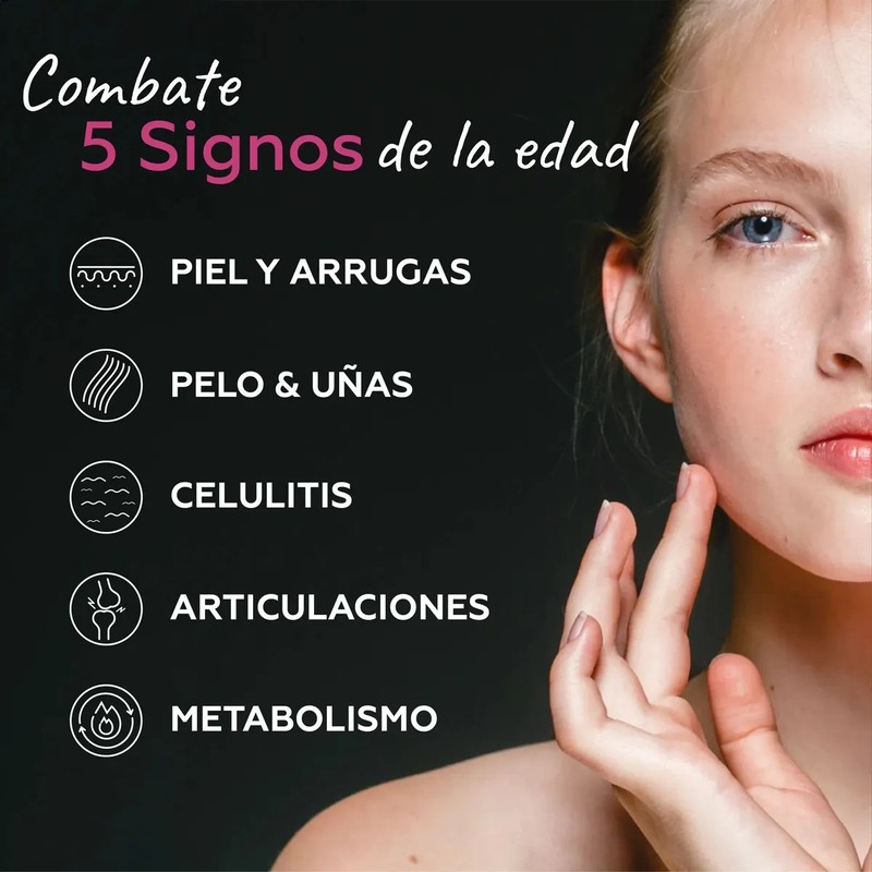 Beauty Collagen Peptidos Bioactivos De Colágeno Hidrolizado Sabor Frambuesa