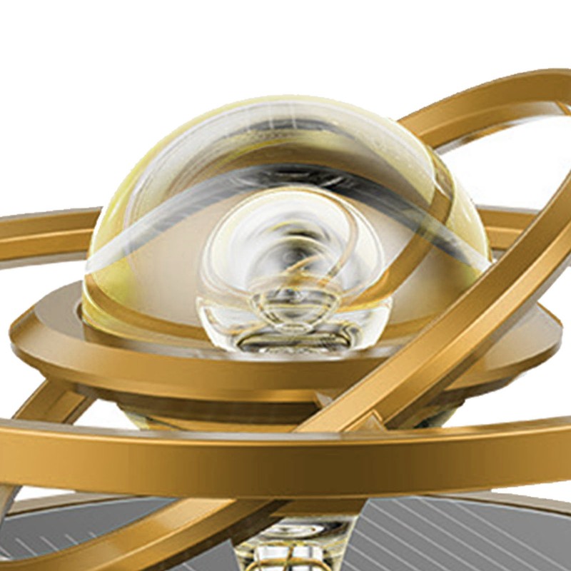 Car Aromatherapy Solar Energy Suspended Crystal Ball Rotating Car Aroma