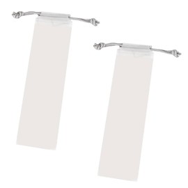 SaveSooo Waterproof Drawstring Vinyl Drawstring Bag Set, Waterproof, Dustproof, Storage Bag, For Travel, Waterproof, Drawstring Bag, Small Storage Bag (3.5 x 12.4 inches (9 x 31.5 cm), Set of 2