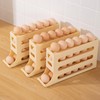 2 Pack 4-Tier Egg Holder for Fridge - Automatic Egg