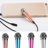 MOVKZACV Mini Microphone,Mic 3.5mm Mini Condenser Microphone Phone Karaoke Mic