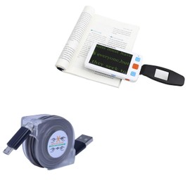 BoxWave Cable Compatible with Eyoyo YS011 Digital Magnifier - miniSync, Retractable, Portable Sync Cable